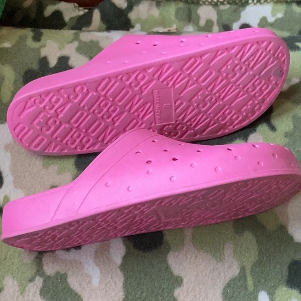 Old Navy Pink Clogs - Picture 2 of 2
